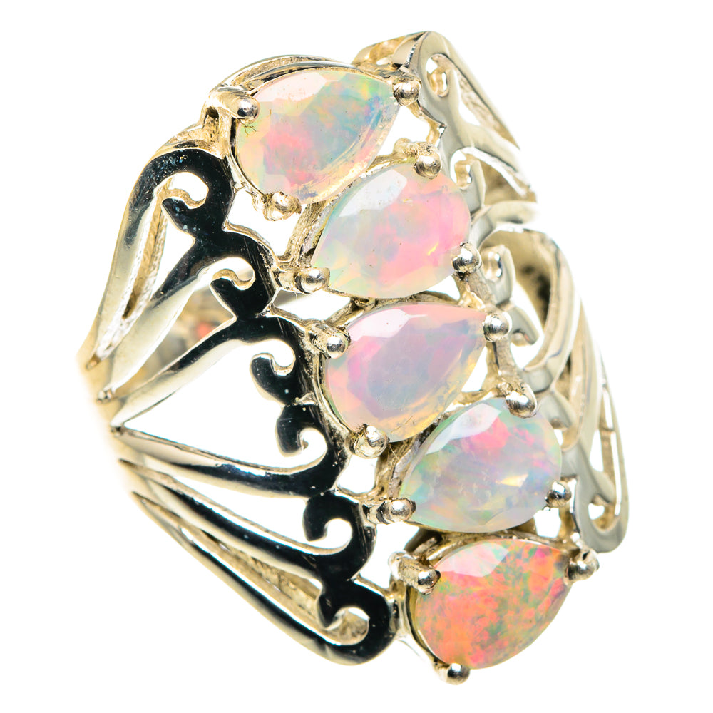 Ethiopian Opal Rings handcrafted by Anasilvercos - RING87818