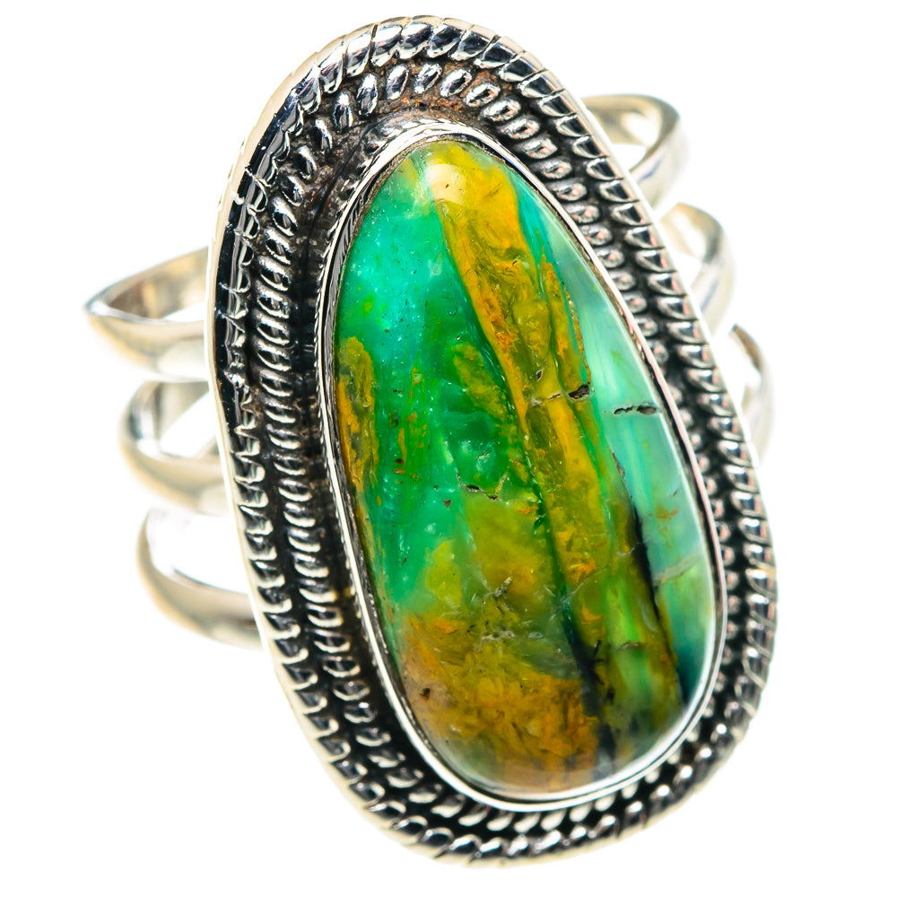 Peruvian Opal Rings handcrafted by Anasilvercos - RING87821