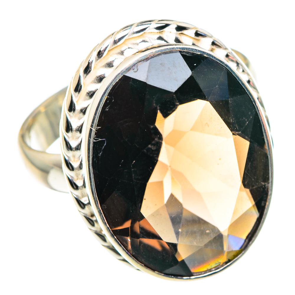 Smoky Quartz Rings handcrafted by Anasilvercos - RING87824
