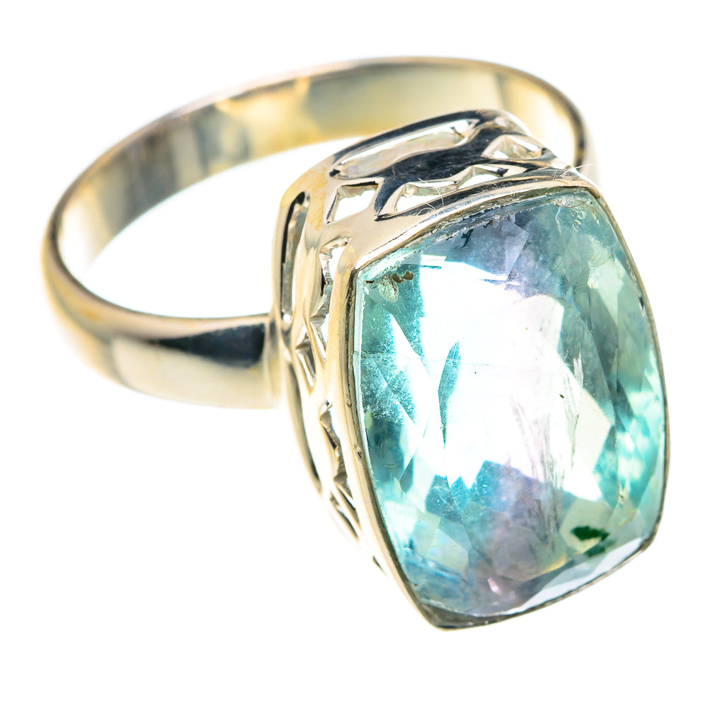 Blue Fluorite Rings handcrafted by Anasilvercos - RING87826