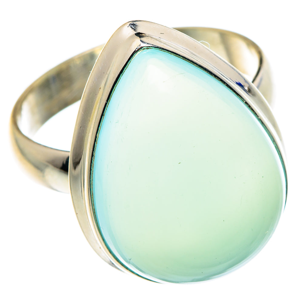 Aqua Chalcedony Rings handcrafted by Anasilvercos - RING87828