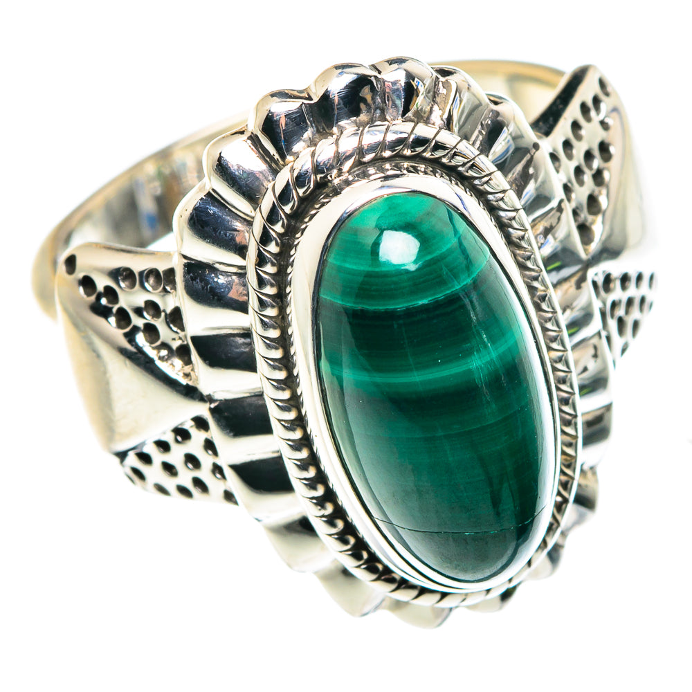 Malachite Rings handcrafted by Anasilvercos - RING87830