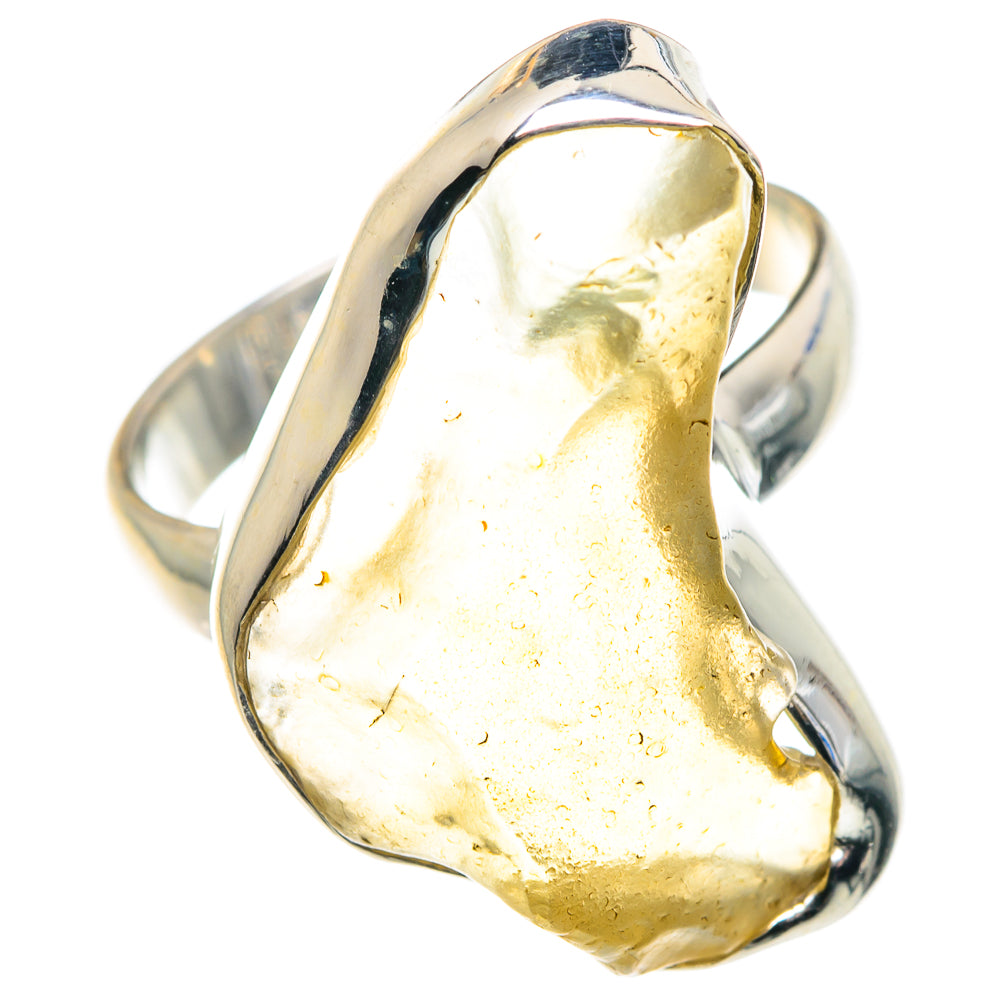 Libyan Desert Glass Rings handcrafted by Anasilvercos - RING87835
