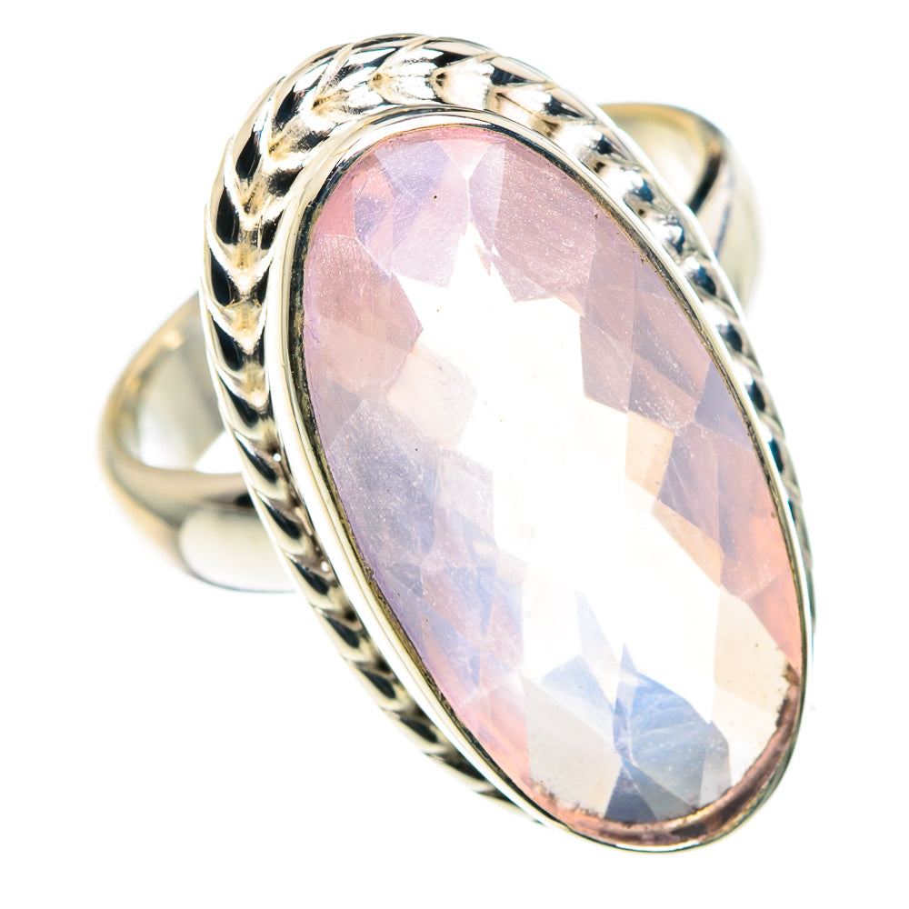 Rose Quartz Rings handcrafted by Anasilvercos - RING87836