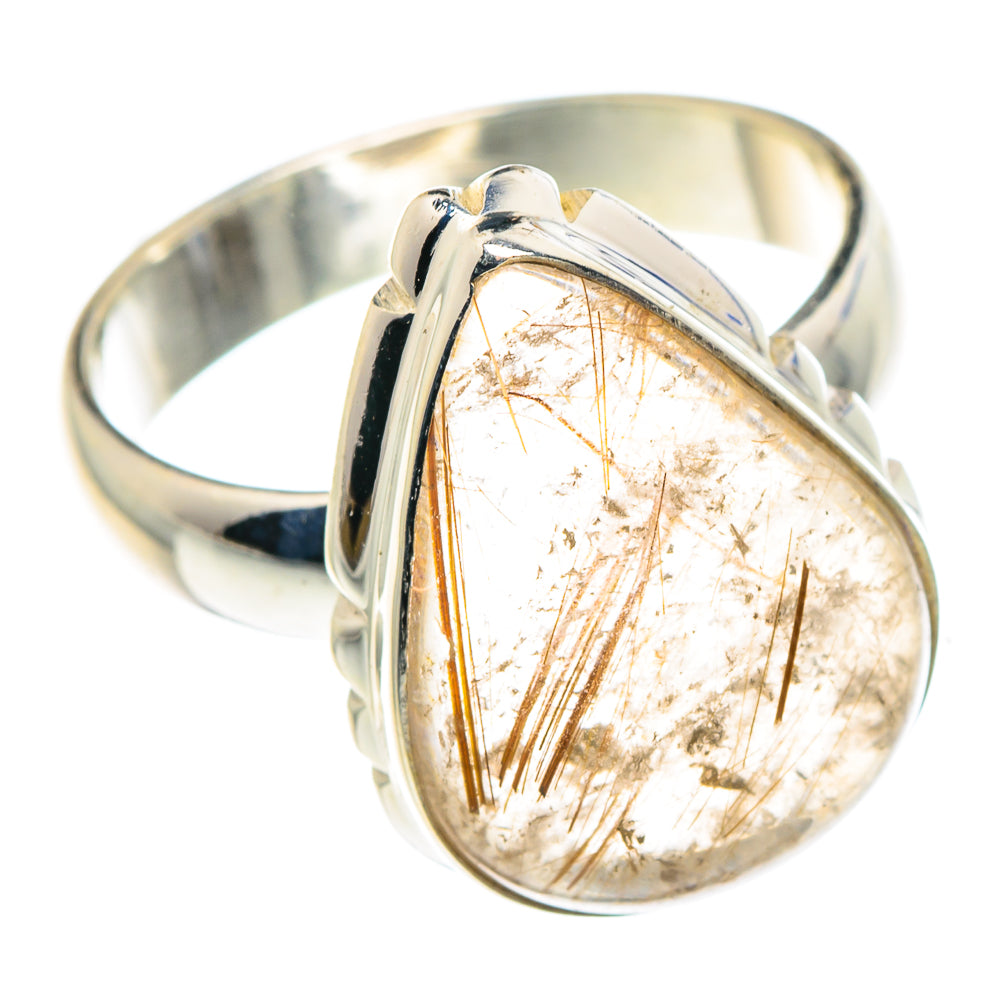 Rutilated Quartz Rings handcrafted by Anasilvercos - RING87840