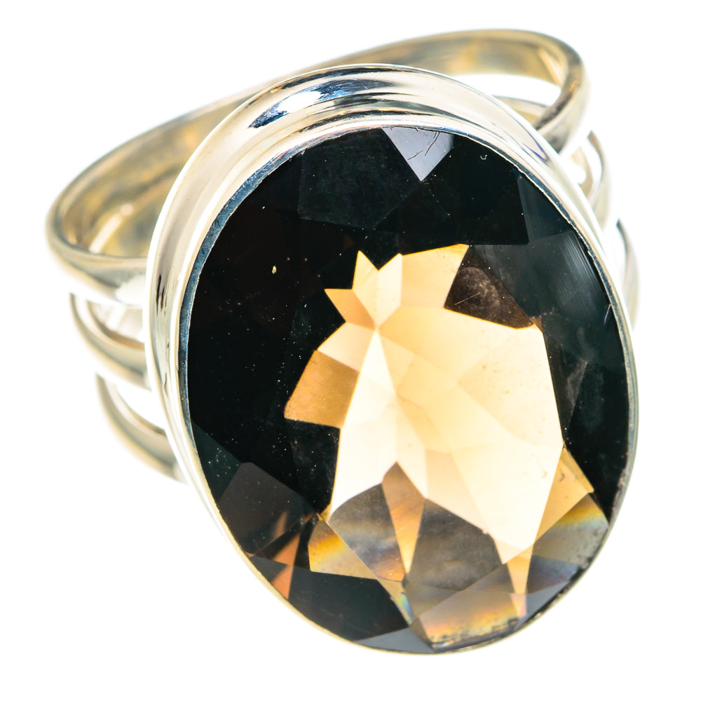 Smoky Quartz Rings handcrafted by Anasilvercos - RING87852