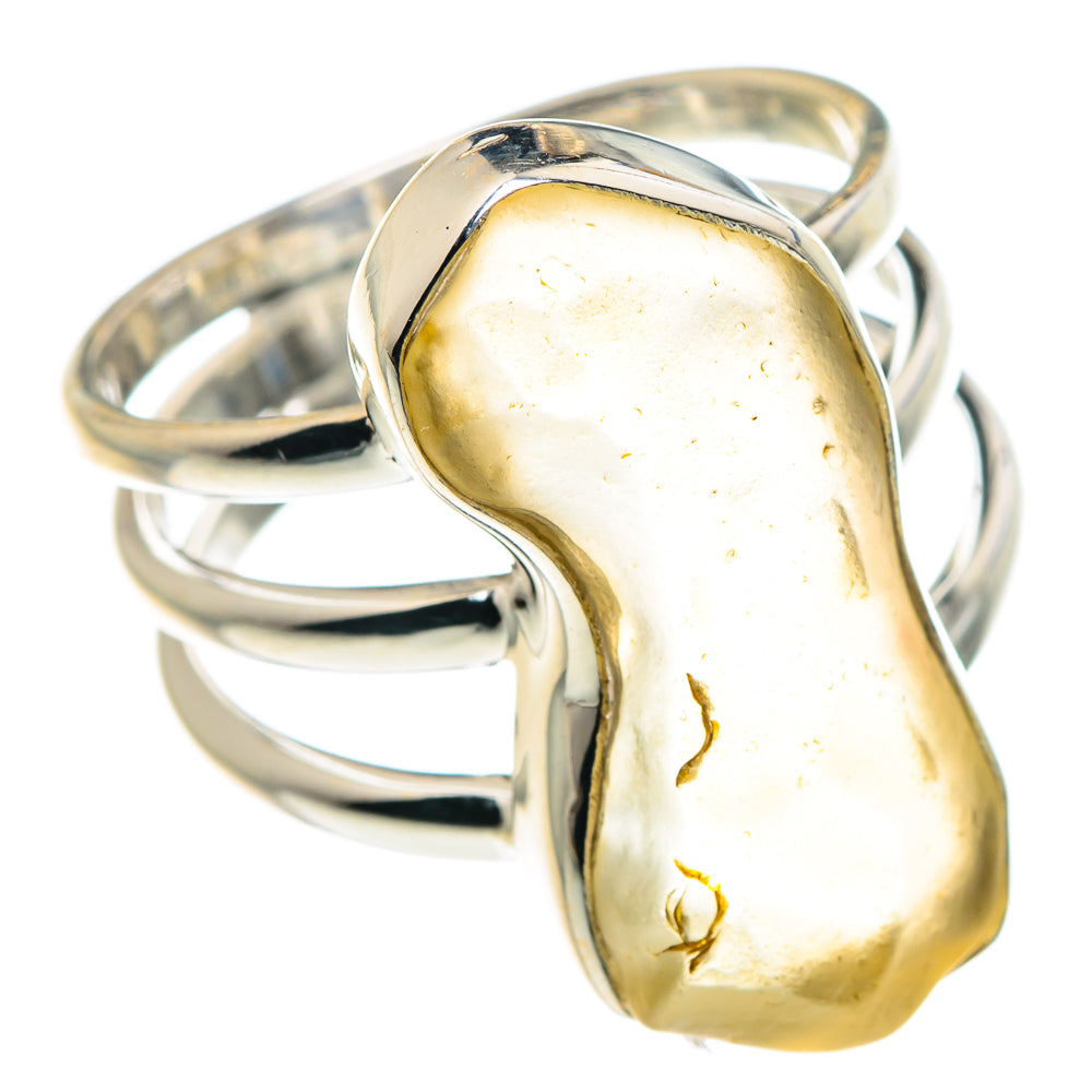 Libyan Desert Glass Rings handcrafted by Anasilvercos - RING87854