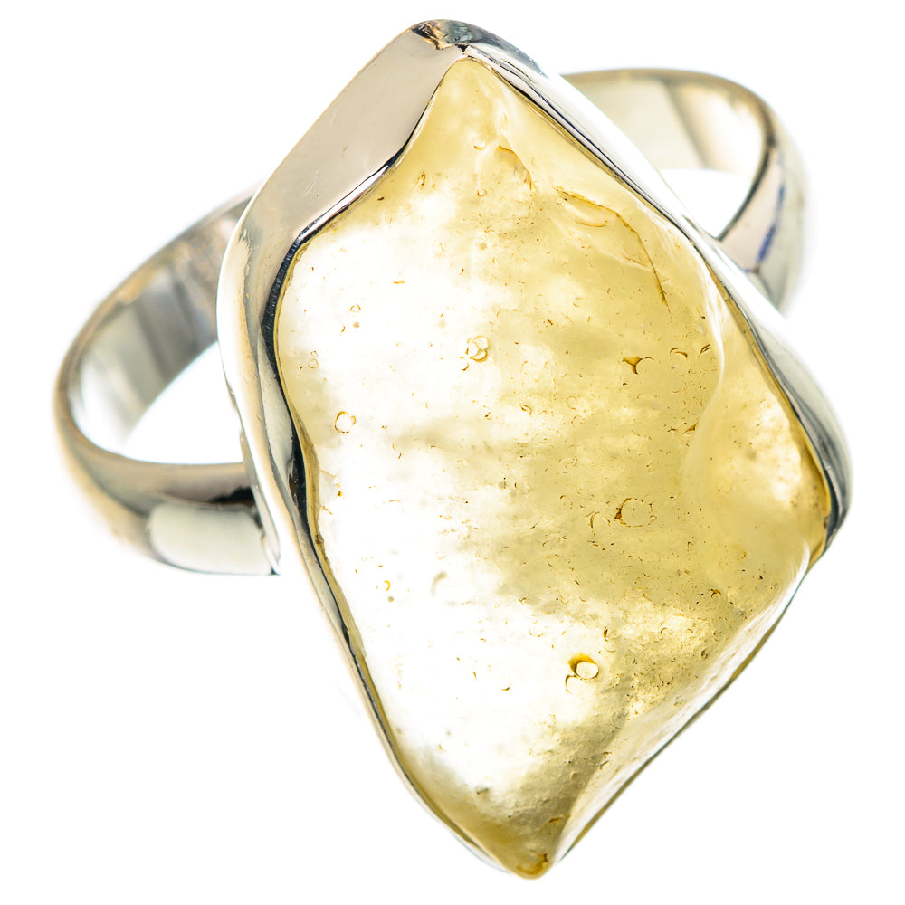 Libyan Desert Glass Rings handcrafted by Anasilvercos - RING87855 - Photo 2