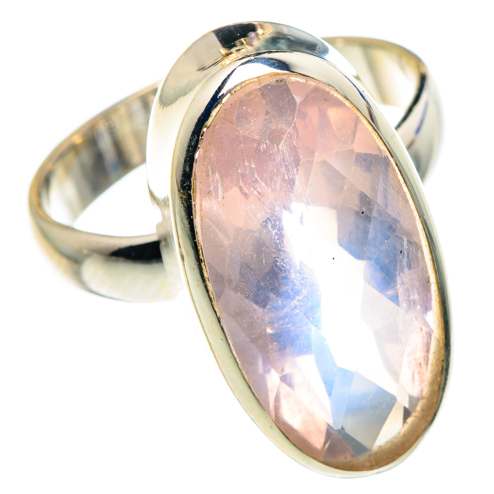 Rose Quartz Rings handcrafted by Anasilvercos - RING87856