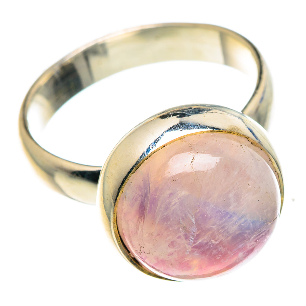 Pink Moonstone Rings handcrafted by Anasilvercos - RING87857