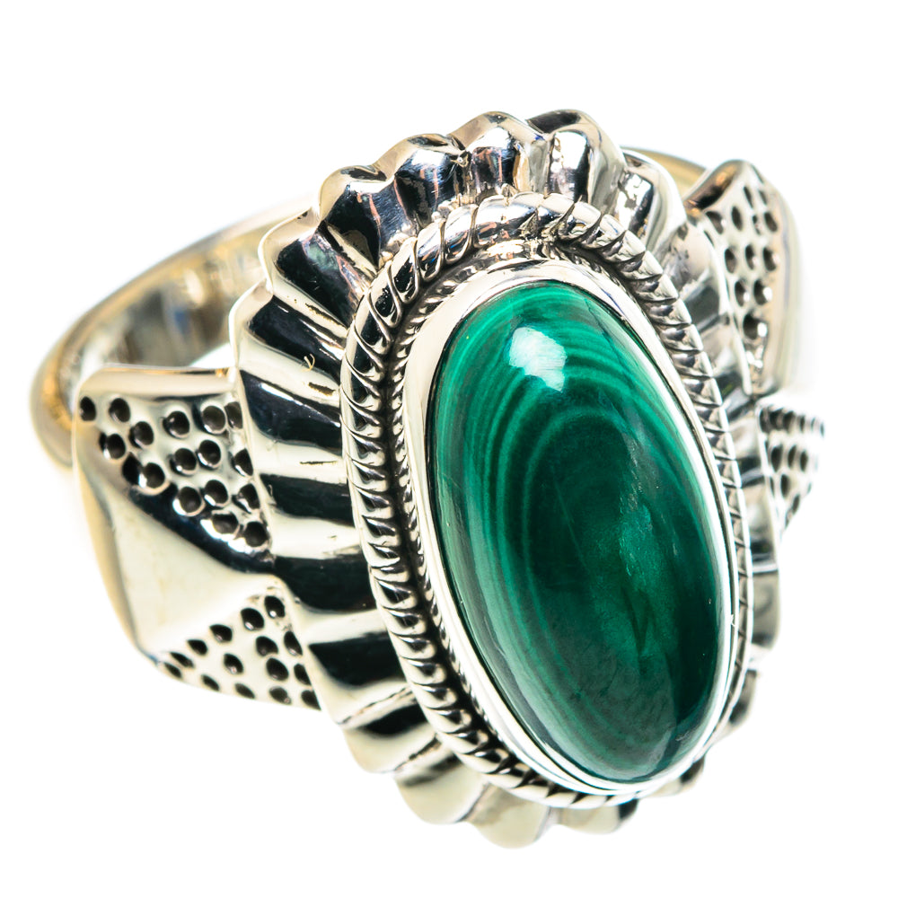 Malachite Rings handcrafted by Anasilvercos - RING87870