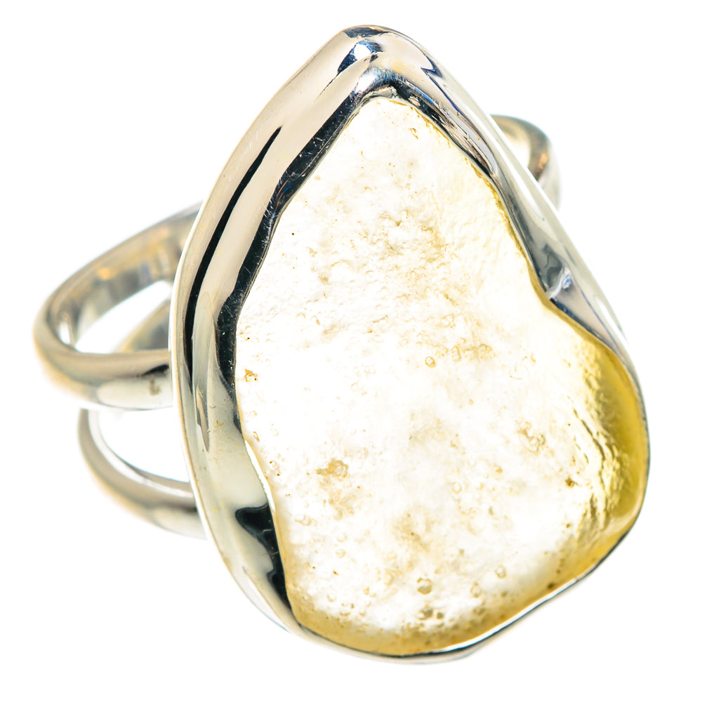 Libyan Desert Glass Rings handcrafted by Anasilvercos - RING87875 - Photo 2