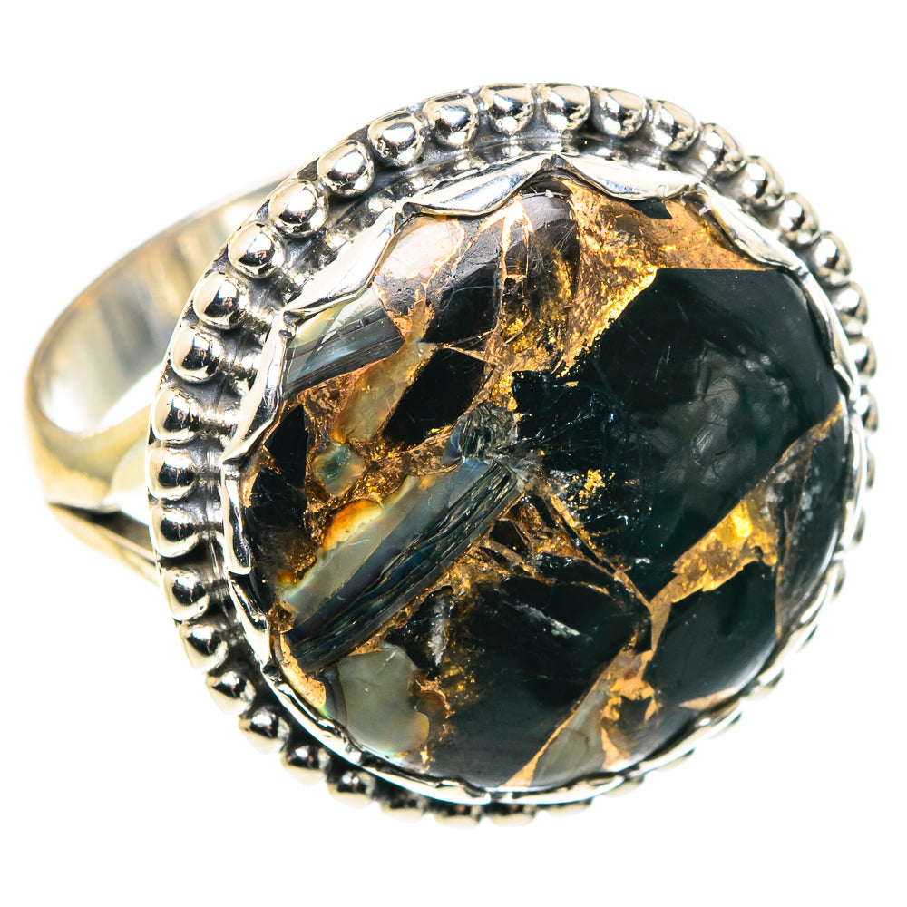 Black Copper Onyx Rings handcrafted by Anasilvercos - RING87878