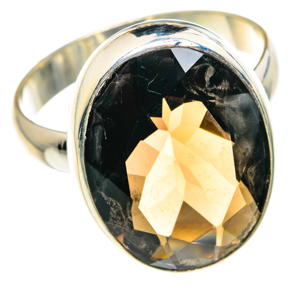 Smoky Quartz Rings handcrafted by Anasilvercos - RING87888