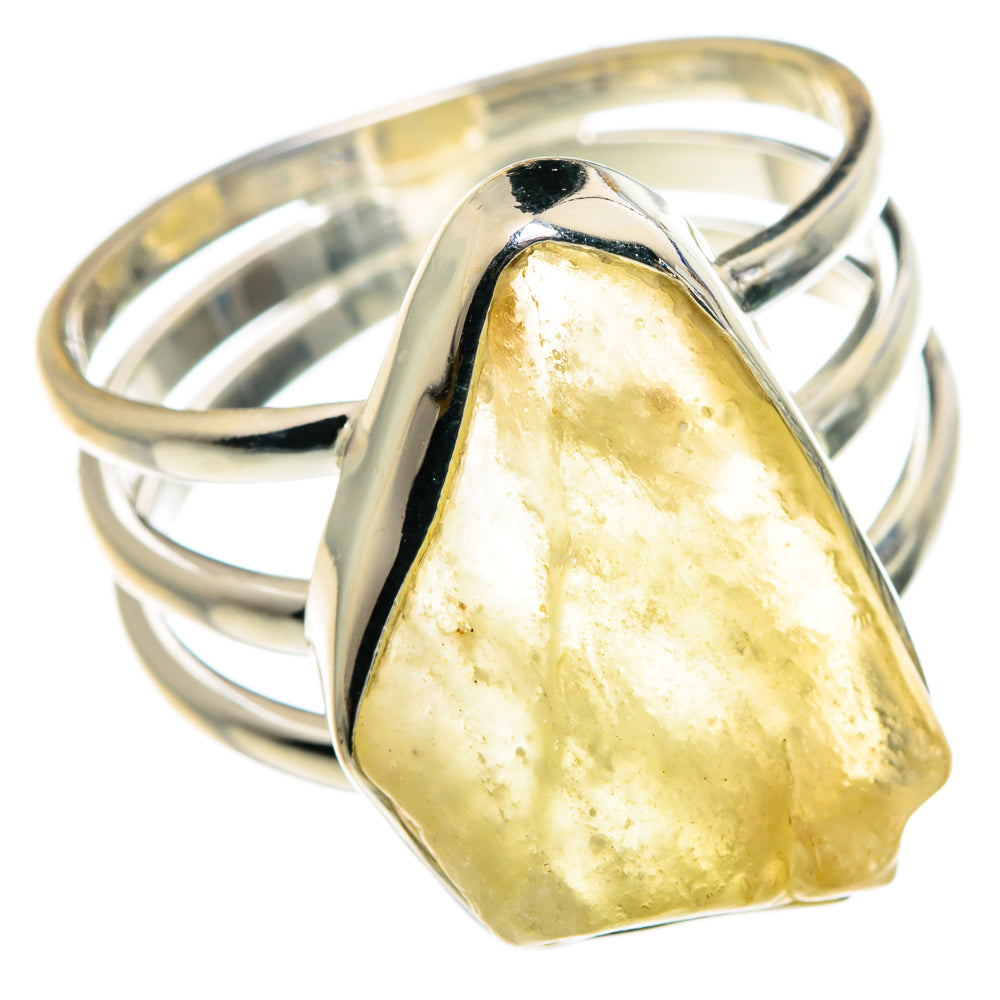 Libyan Desert Glass Rings handcrafted by Anasilvercos - RING87889