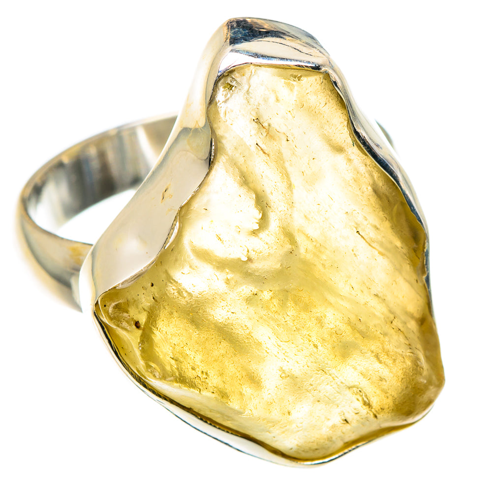 Libyan Desert Glass Rings handcrafted by Anasilvercos - RING87890
