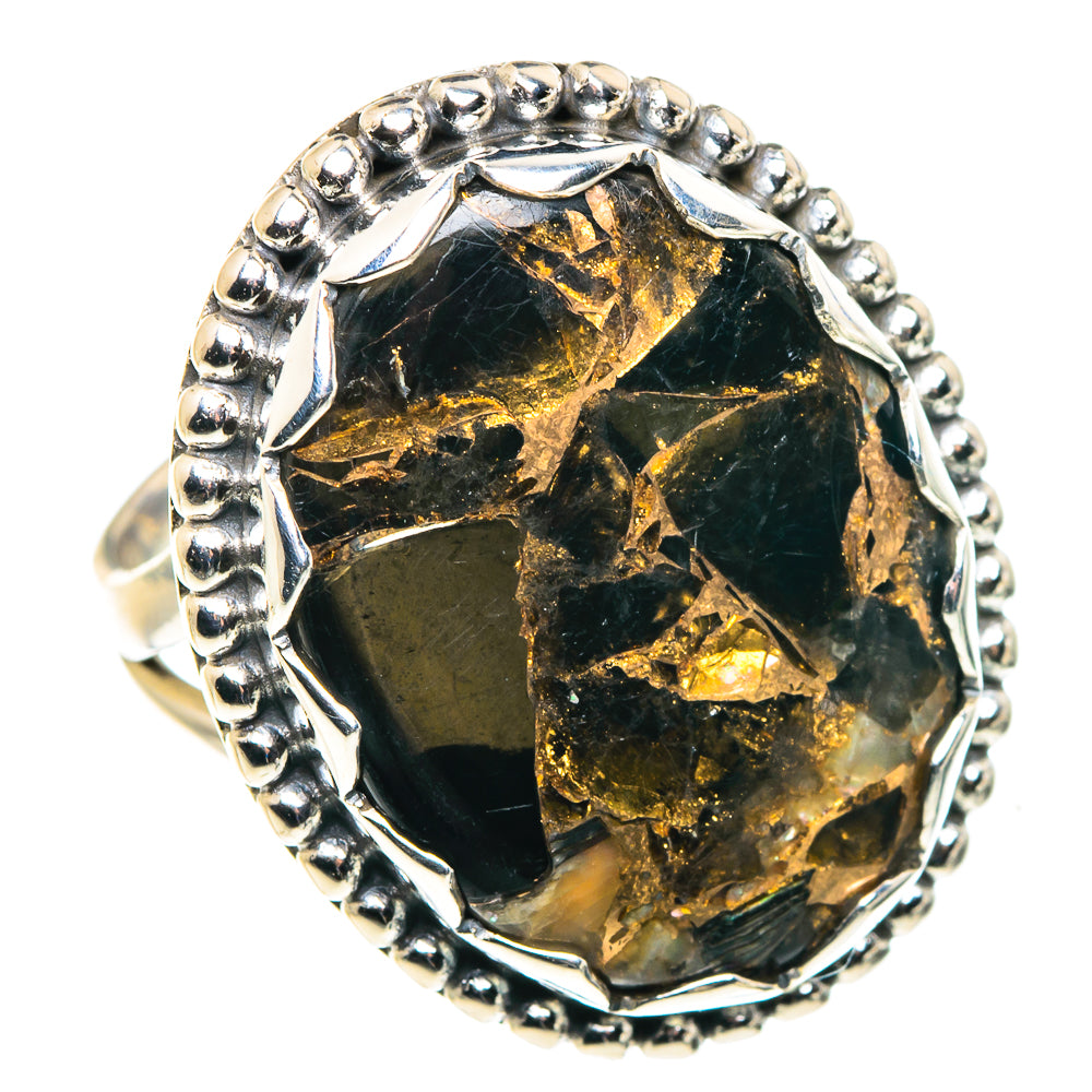 Black Copper Onyx Rings handcrafted by Anasilvercos - RING87910 - Photo 2