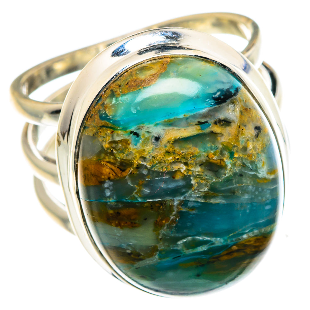 Peruvian Opal Rings handcrafted by Anasilvercos - RING87915