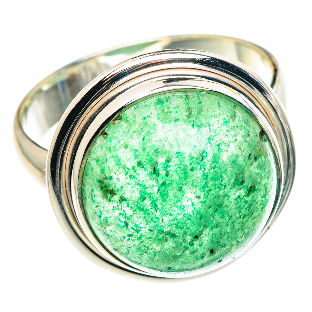 Green Aventurine Rings handcrafted by Anasilvercos - RING87917