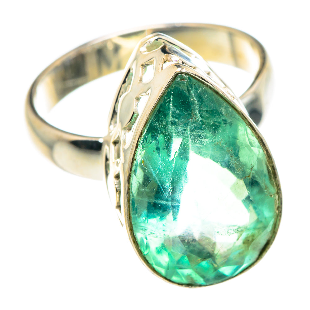 Green Fluorite Rings handcrafted by Anasilvercos - RING87918