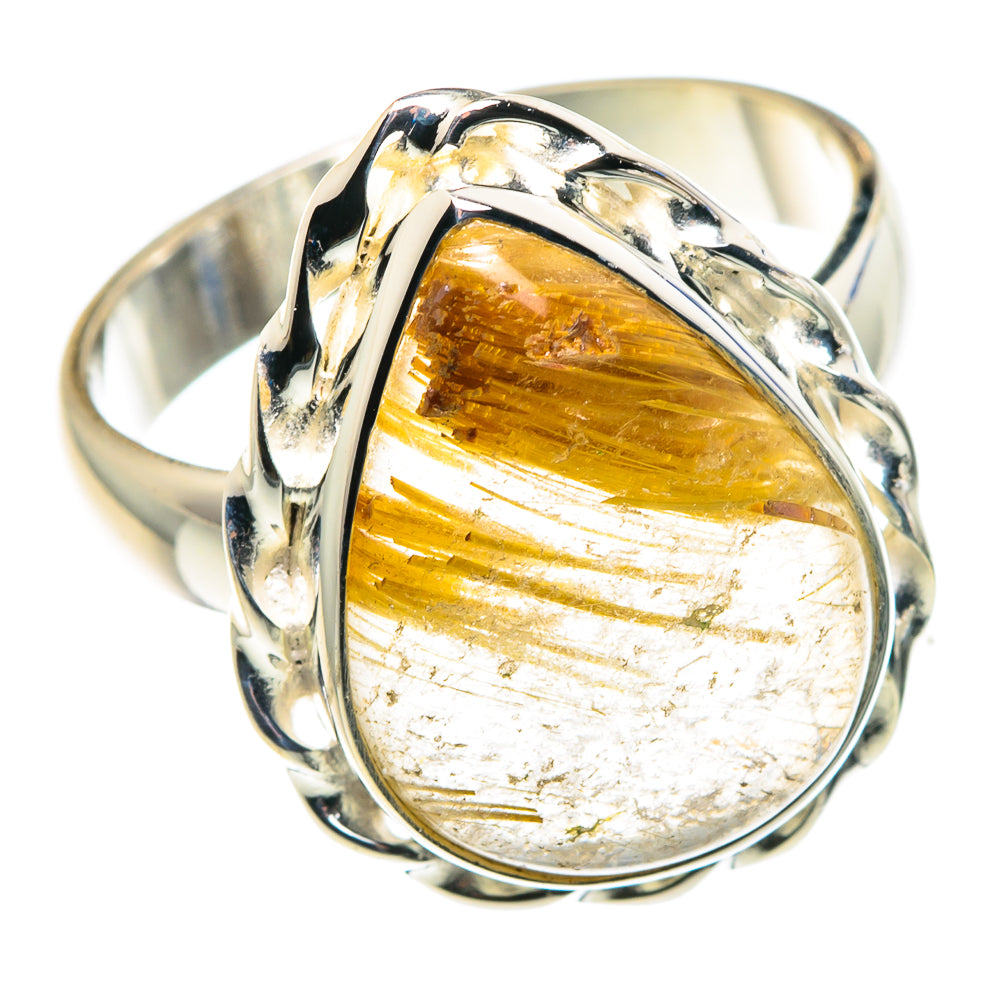 Rutilated Quartz Rings handcrafted by Anasilvercos - RING87921