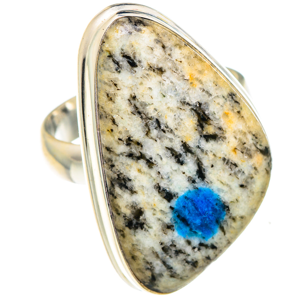 K2 Blue Azurite Rings handcrafted by Anasilvercos - RING87927 - Photo 2