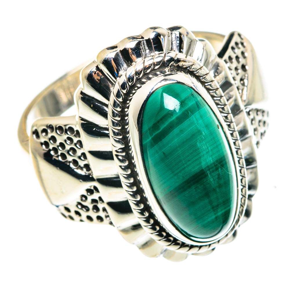 Malachite Rings handcrafted by Anasilvercos - RING87931