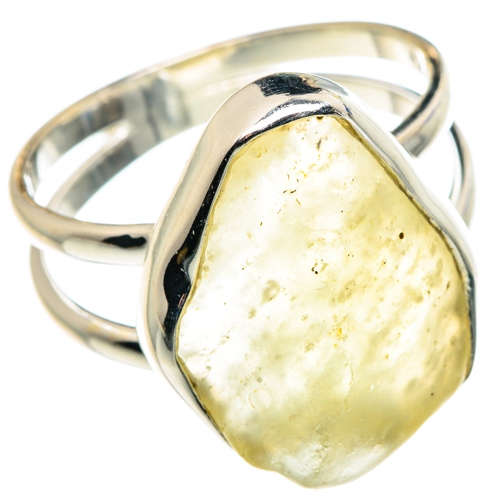 Libyan Desert Glass Rings handcrafted by Anasilvercos - RING87932 - Photo 2