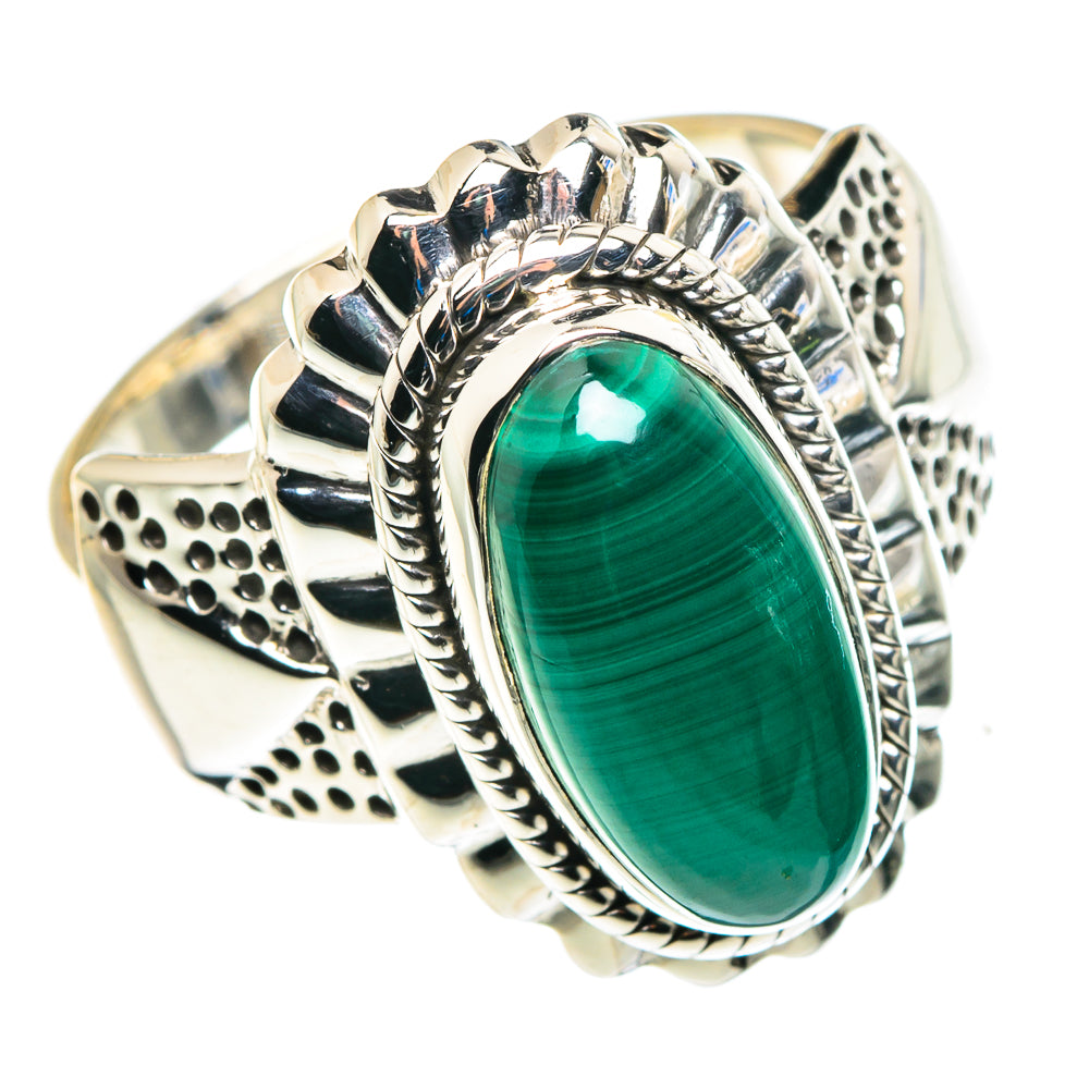 Malachite Rings handcrafted by Anasilvercos - RING87942