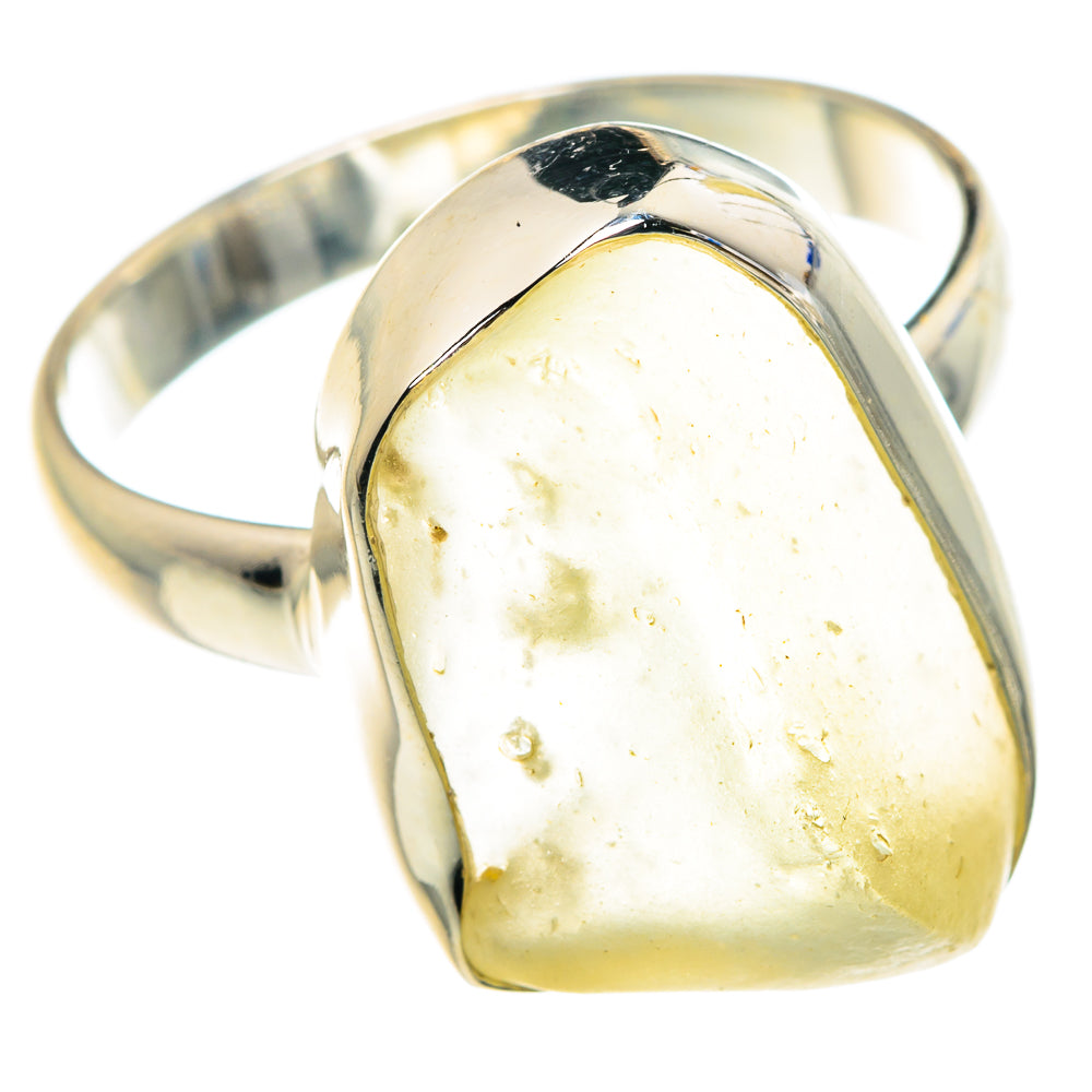 Libyan Desert Glass Rings handcrafted by Anasilvercos - RING87944 - Photo 2