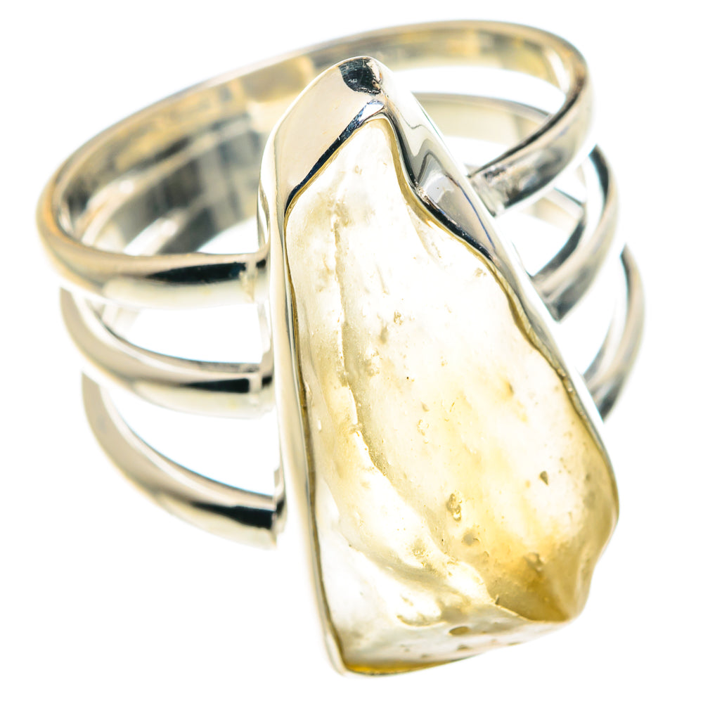 Libyan Desert Glass Rings handcrafted by Anasilvercos - RING87945
