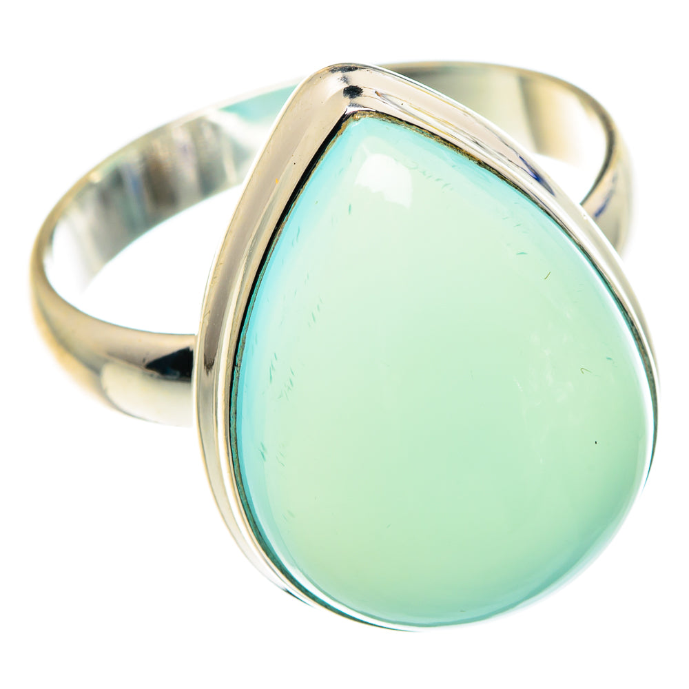 Aqua Chalcedony Rings handcrafted by Anasilvercos - RING87962