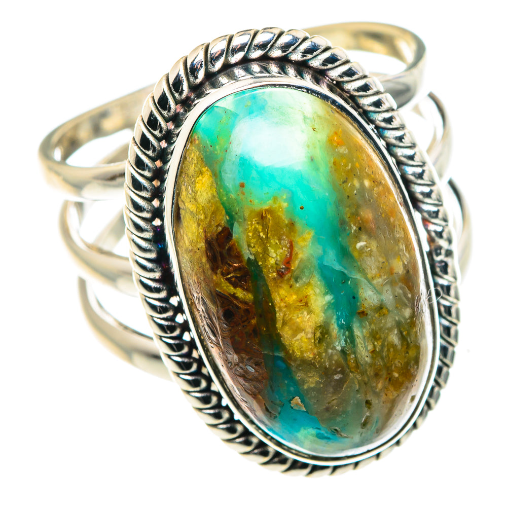 Peruvian Opal Rings handcrafted by Anasilvercos - RING87964