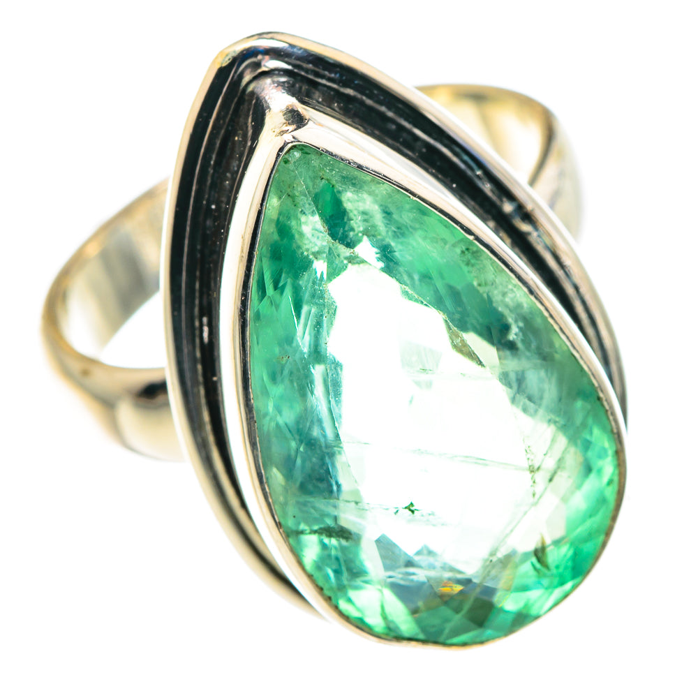 Green Fluorite Rings handcrafted by Anasilvercos - RING87965 - Photo 2