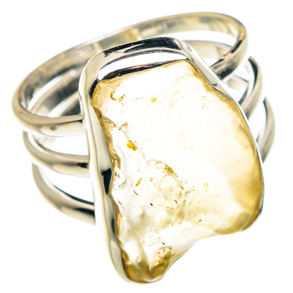 Libyan Desert Glass Rings handcrafted by Anasilvercos - RING87967 - Photo 2
