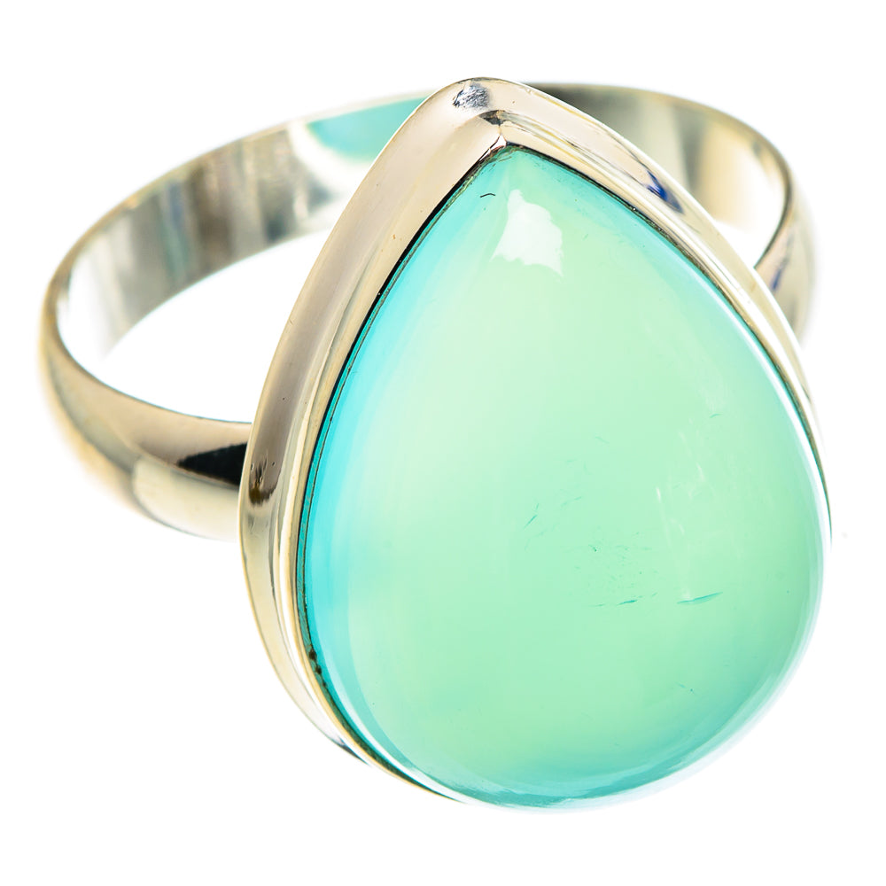 Aqua Chalcedony Rings handcrafted by Anasilvercos - RING87971