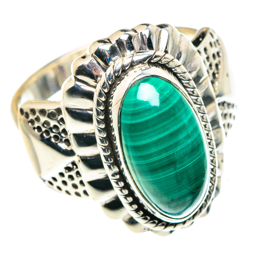 Malachite Rings handcrafted by Anasilvercos - RING87977