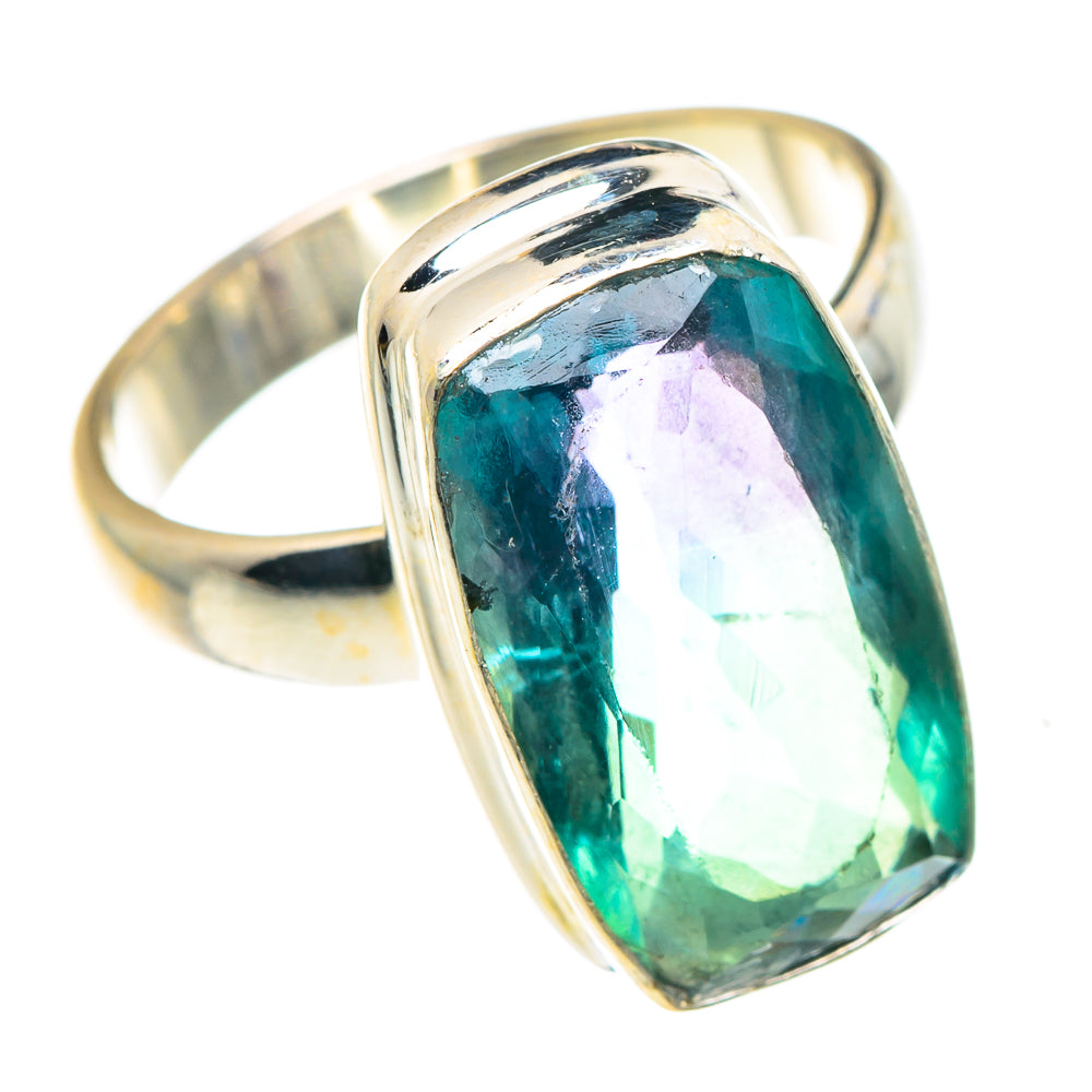 Blue Fluorite Rings handcrafted by Anasilvercos - RING87978