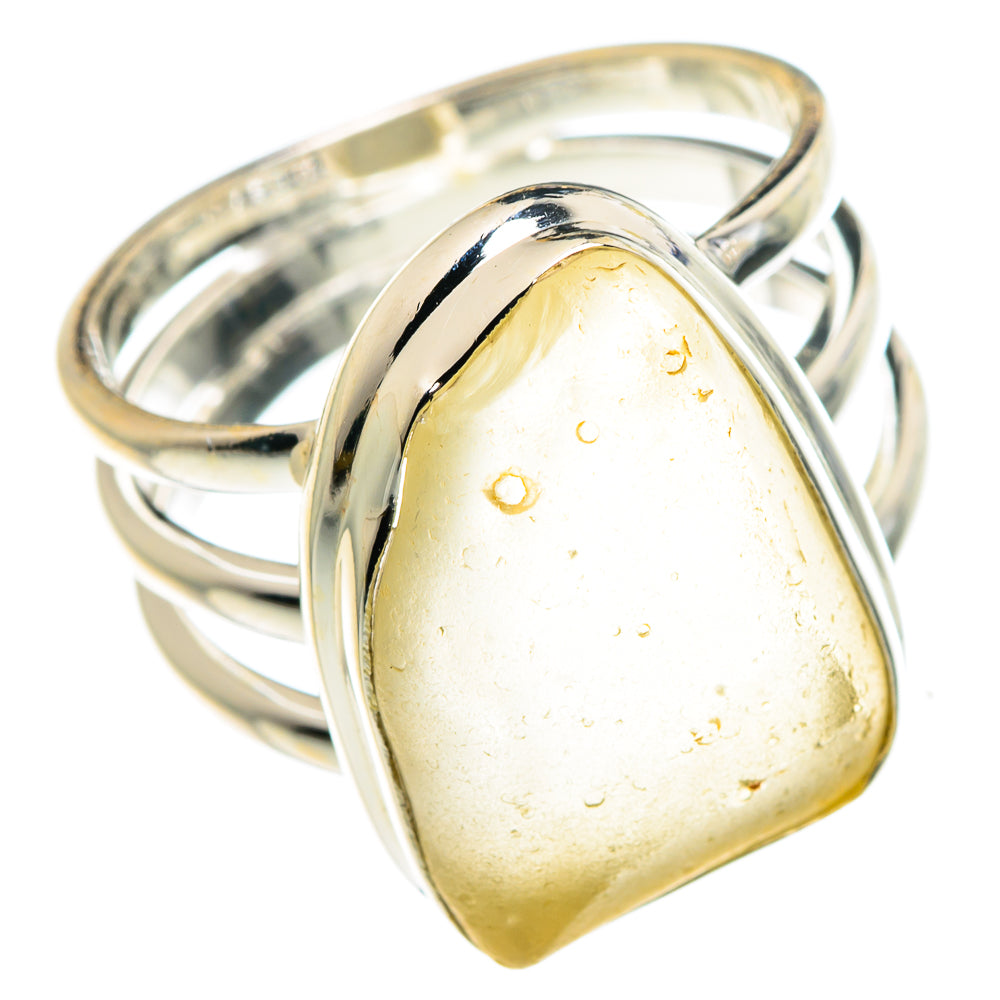 Libyan Desert Glass Rings handcrafted by Anasilvercos - RING87981