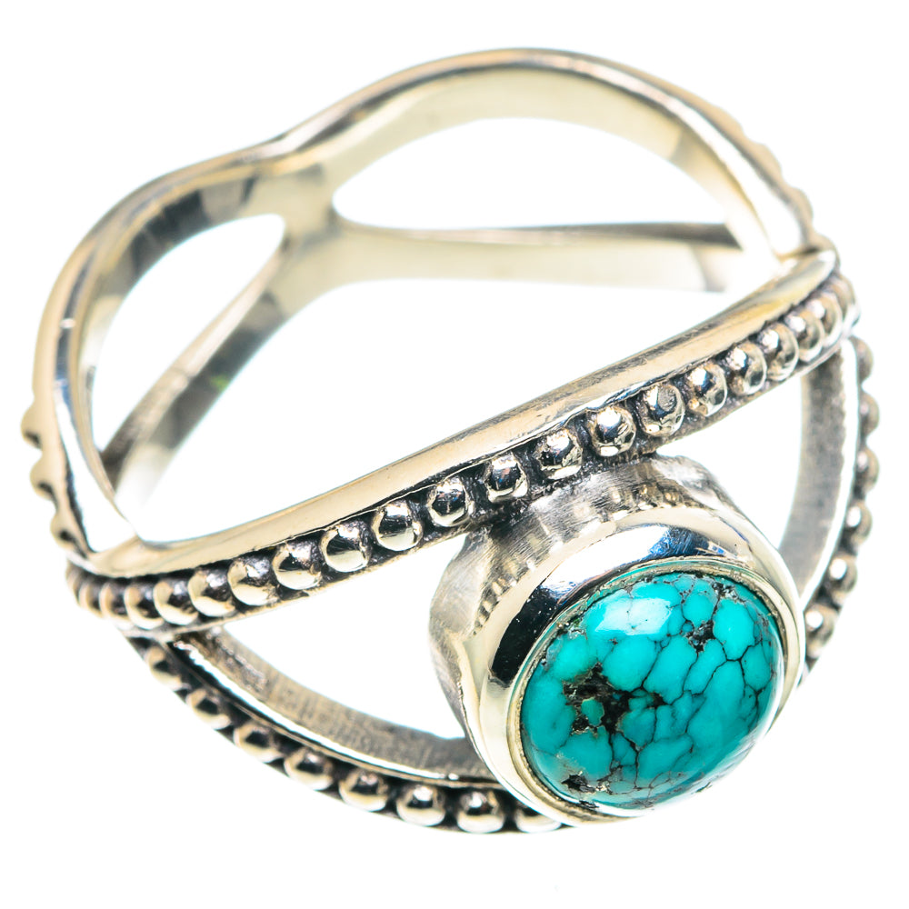 Tibetan Turquoise Rings handcrafted by Anasilvercos - RING87984