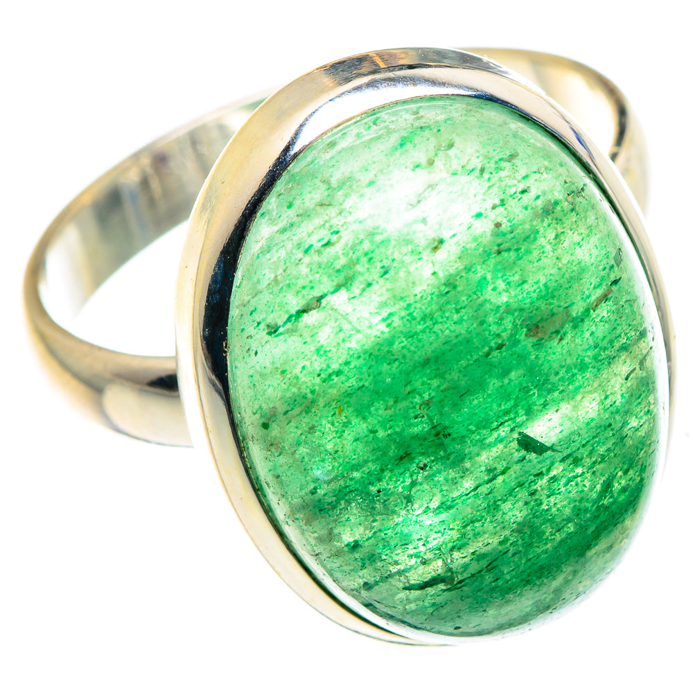 Green Aventurine Rings handcrafted by Anasilvercos - RING87989
