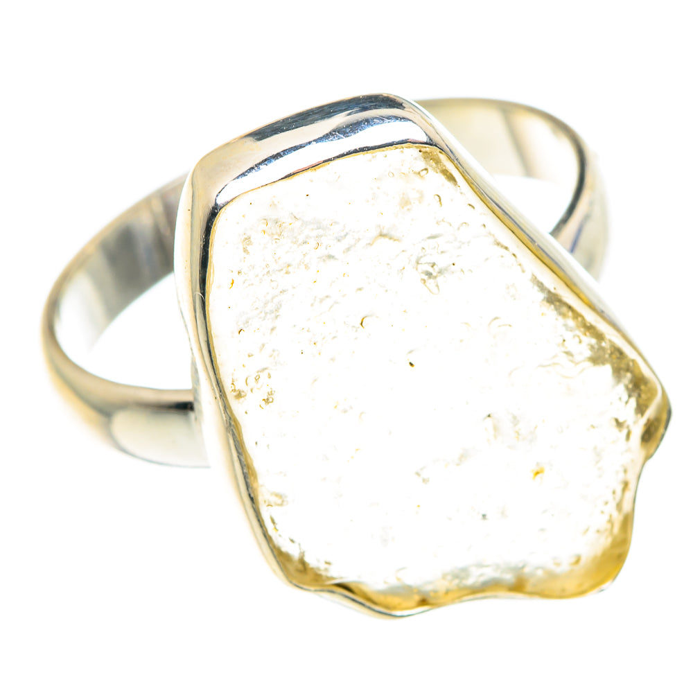 Libyan Desert Glass Rings handcrafted by Anasilvercos - RING87993 - Photo 2