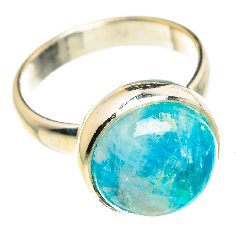 Rainbow Moonstone Rings handcrafted by Anasilvercos - RING87996