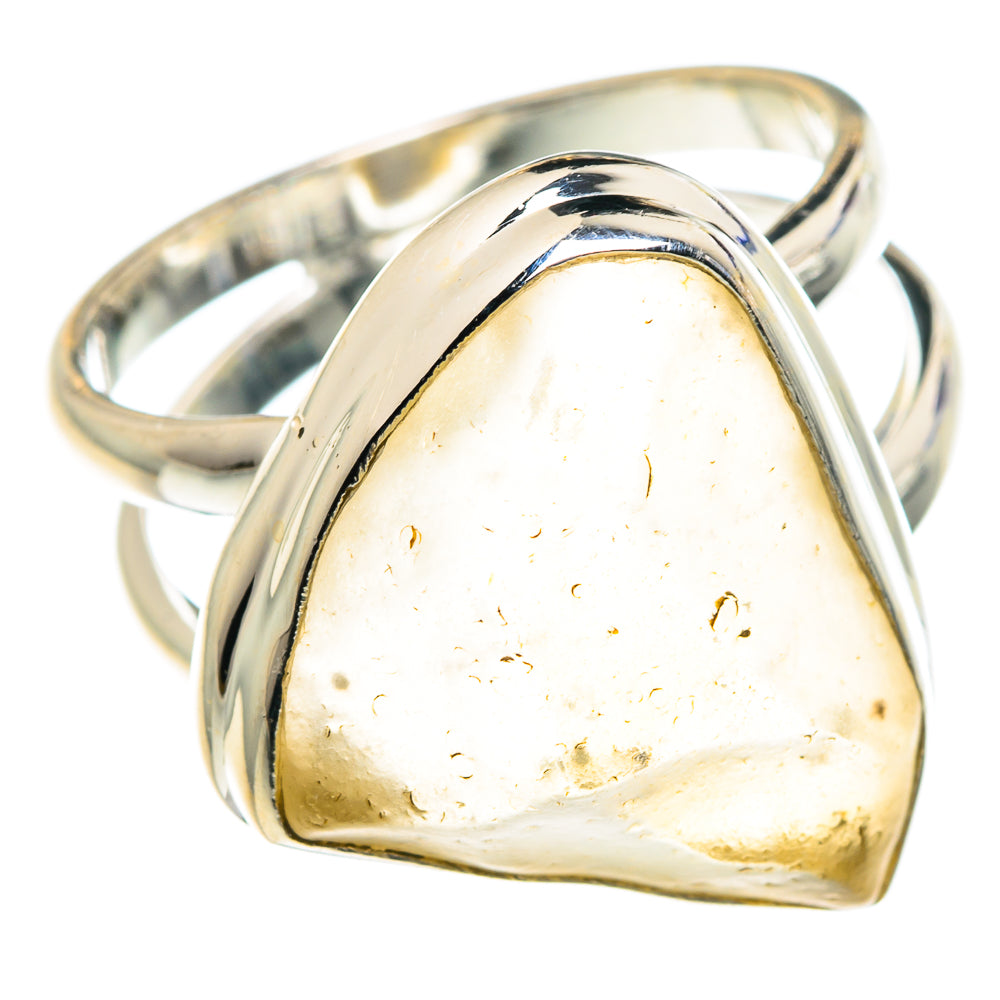Libyan Desert Glass Rings handcrafted by Anasilvercos - RING87999 - Photo 2