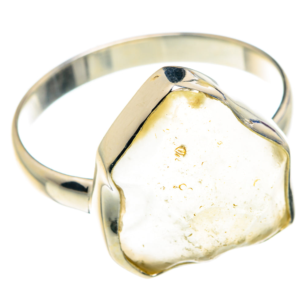 Libyan Desert Glass Rings handcrafted by Anasilvercos - RING88002