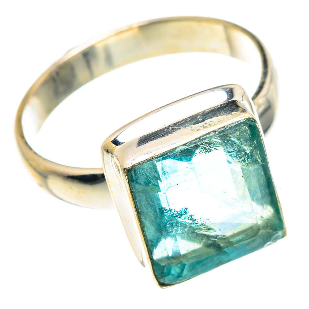 Green Fluorite Rings handcrafted by Anasilvercos - RING88007