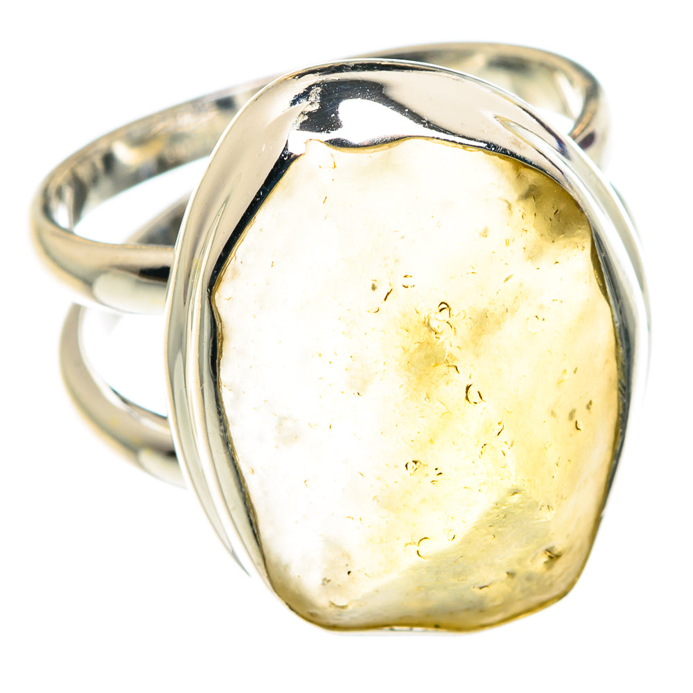 Libyan Desert Glass Rings handcrafted by Anasilvercos - RING88008