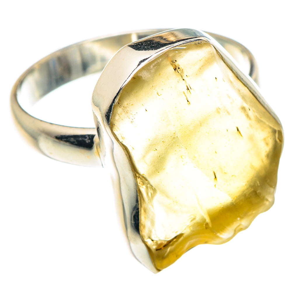 Libyan Desert Glass Rings handcrafted by Anasilvercos - RING88009
