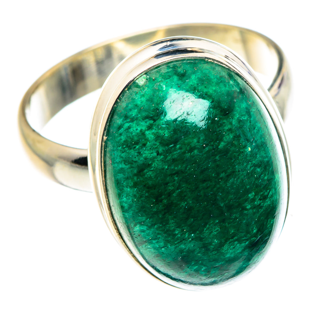 Green Aventurine Rings handcrafted by Anasilvercos - RING88013