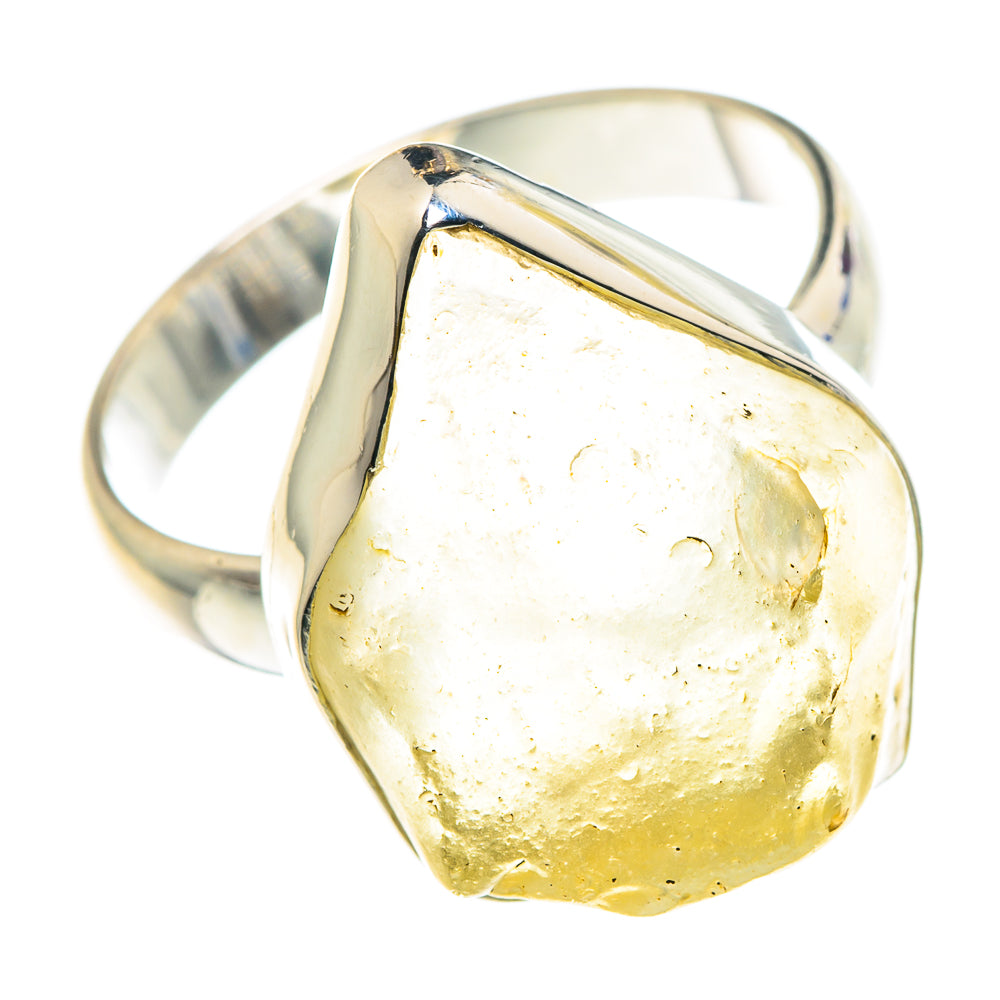 Libyan Desert Glass Rings handcrafted by Anasilvercos - RING88016 - Photo 2